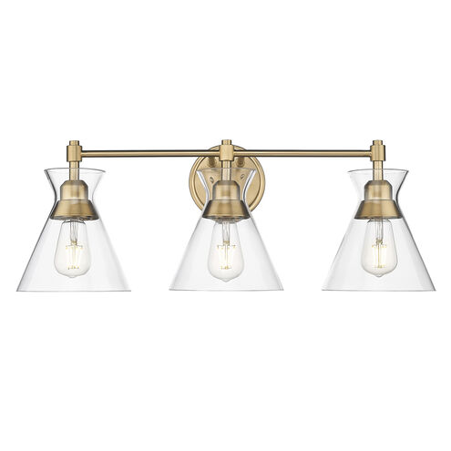 Malta 3 Light 26 inch Brushed Champagne Bronze Vanity Lighting Wall Light
